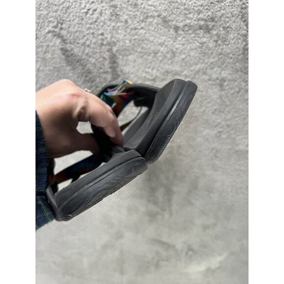 Chaco Women’s Size 7 Chillos Slide Sandals Tie-Dye Black Comfort Water Shoes - Picture 9 of 9